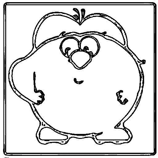 A chubby blob monster Coloring Page
