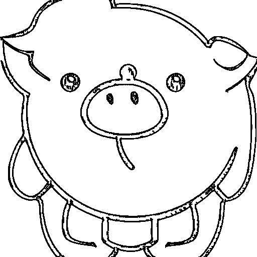Little pig Coloring Page