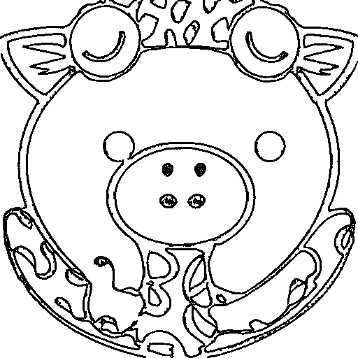 Giraffe Coloring Page