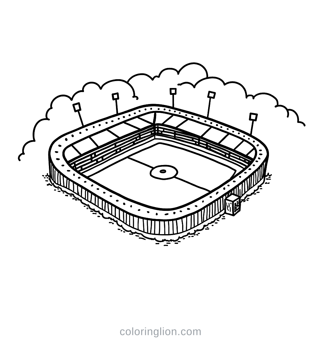 Stadium Coloring Page