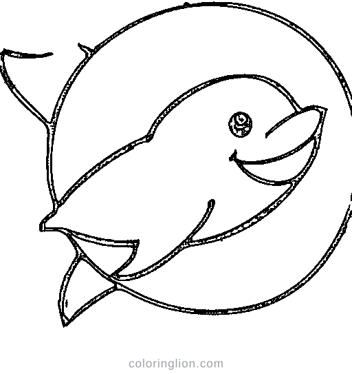 Dolphin Splash Coloring Page