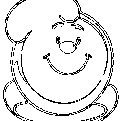 A chubby blob monster Coloring Page