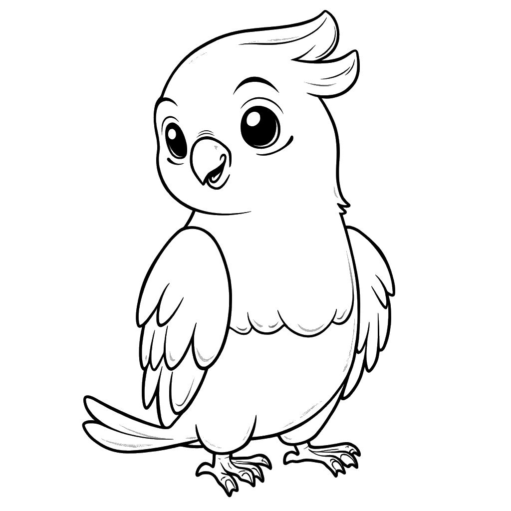 Parrot Coloring Page