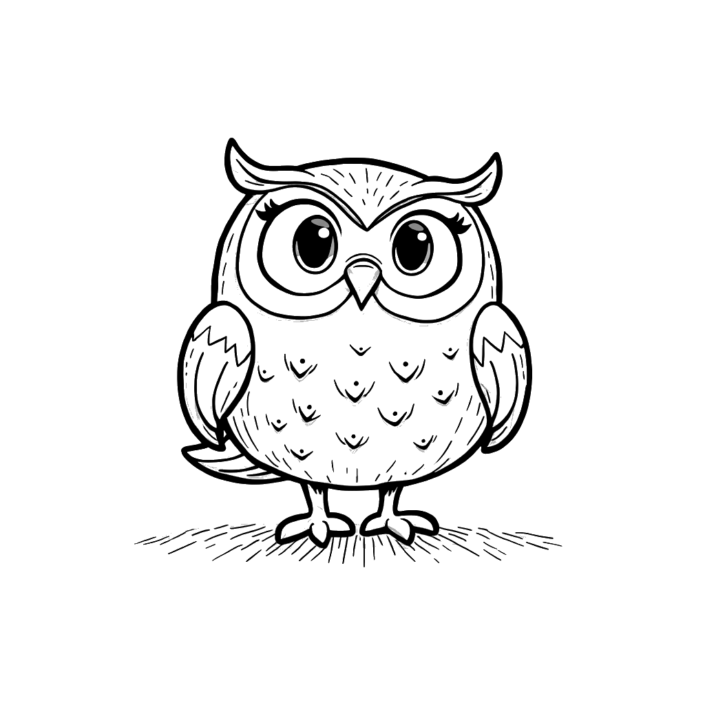 Owl Coloring Page