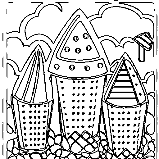 Ice Cream Coloring Page