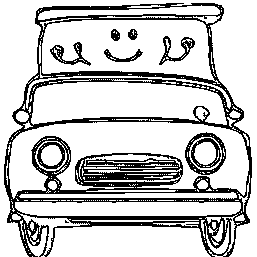 Little pickup truck Coloring Page