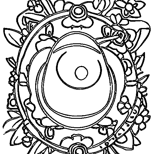 A silly one-eyed monster Coloring Page