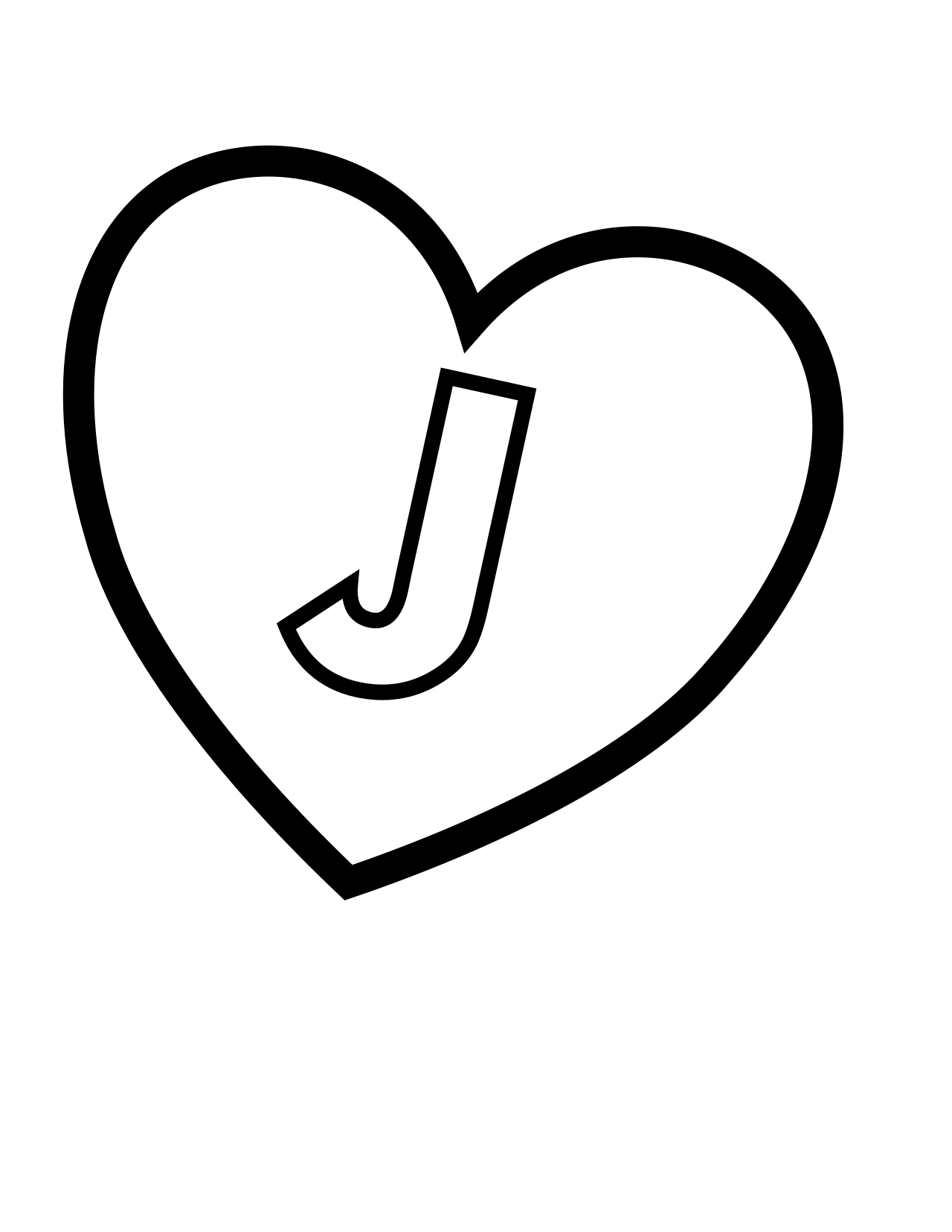 Valentine coloring page 17