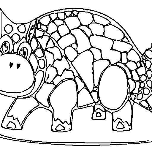 A stegosaurus Coloring Page
