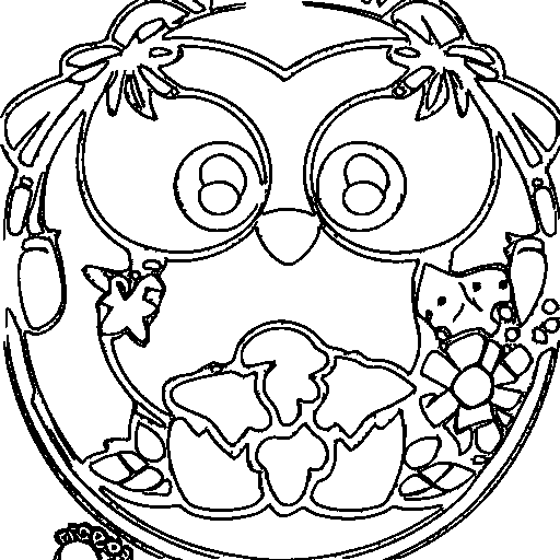 A flamingo Coloring Page