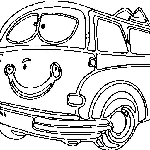Taxi Coloring Page
