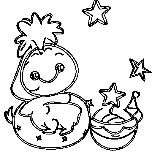 Baby dino hatching from an egg Coloring Page