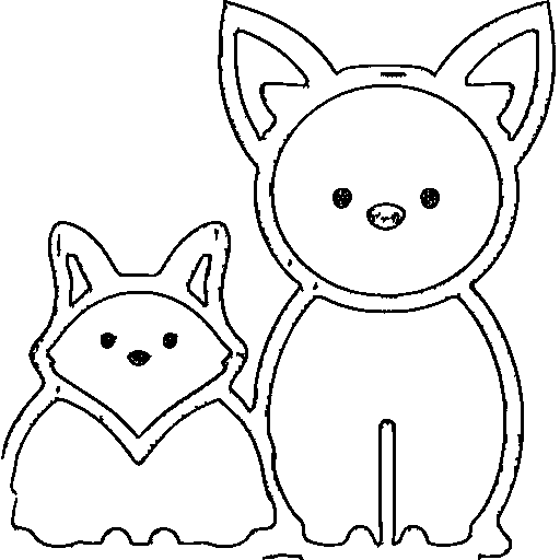 A fox Coloring Page