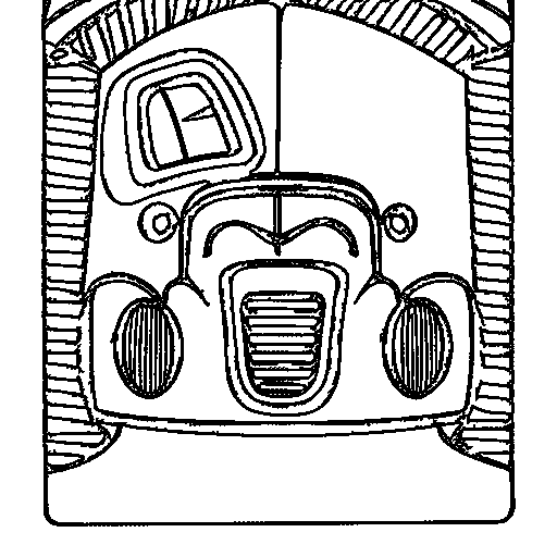 Race Car Coloring Page
