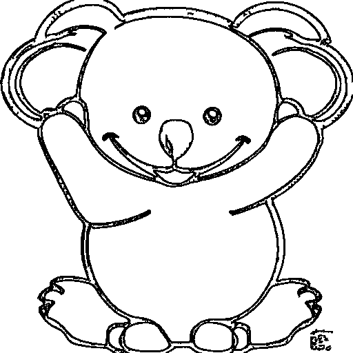 A koala Coloring Page