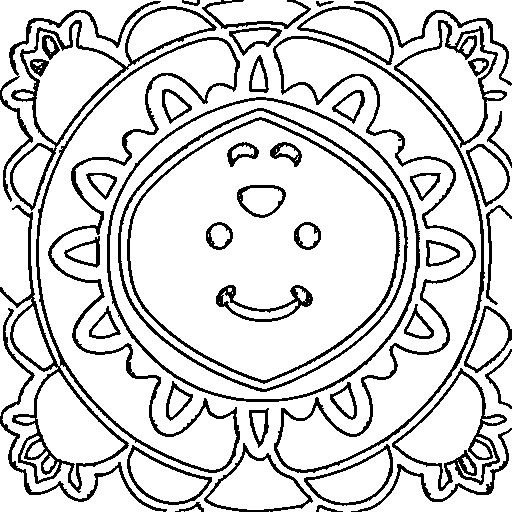 A lollipop Coloring Page