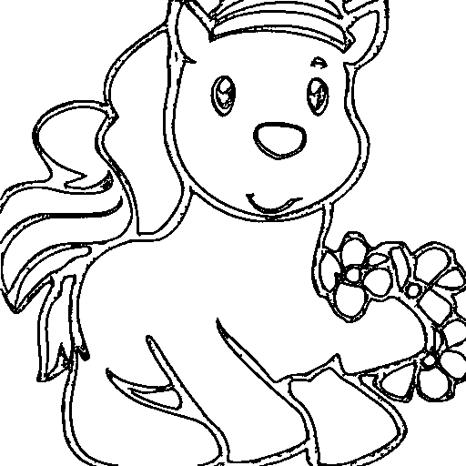 A horse pony Coloring Page
