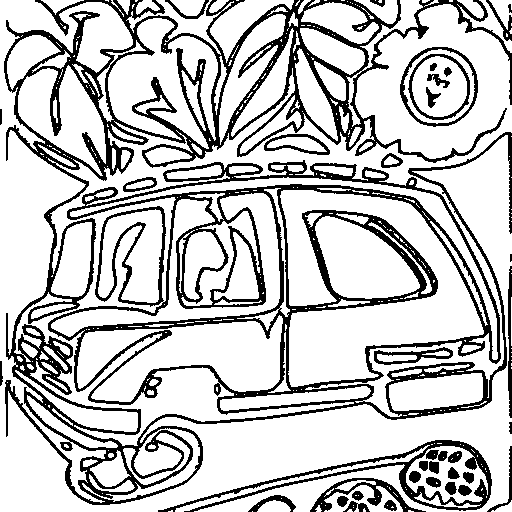 An ambulance Coloring Page