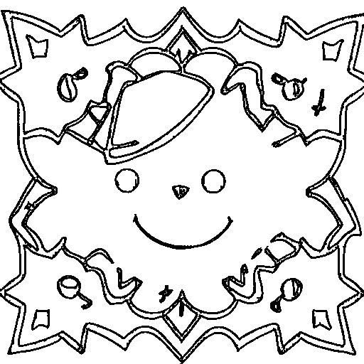 A snowflake Coloring Page