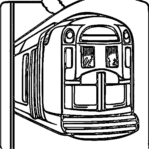 Fast Train Coloring Page