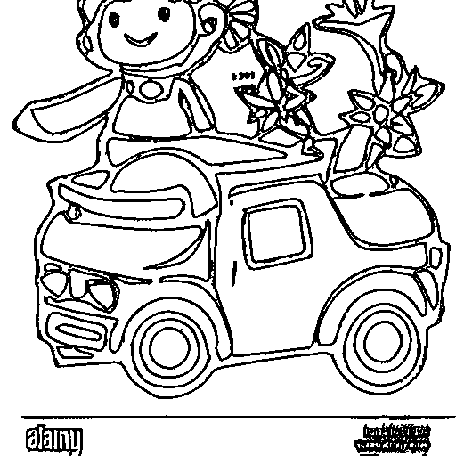 A convertible car Coloring Page