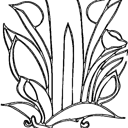 A tulip Coloring Page