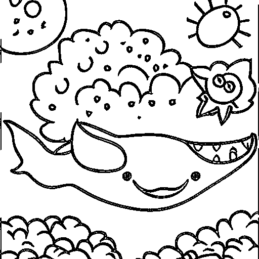 Baby whale Coloring Page