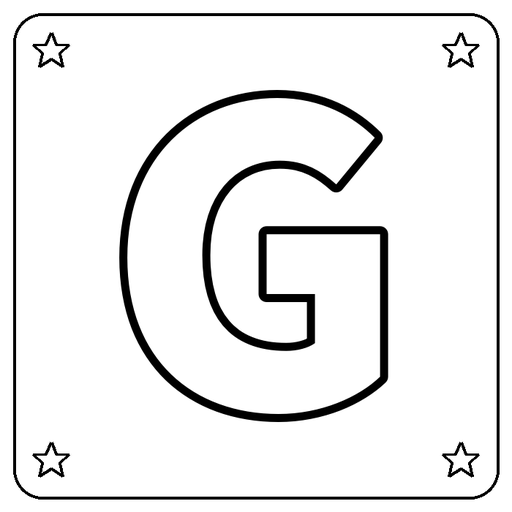 Letter G Coloring Page