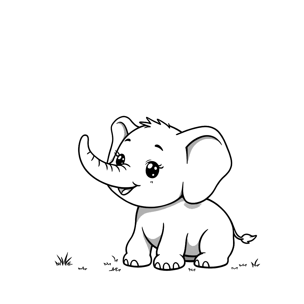 Elephant Coloring Page