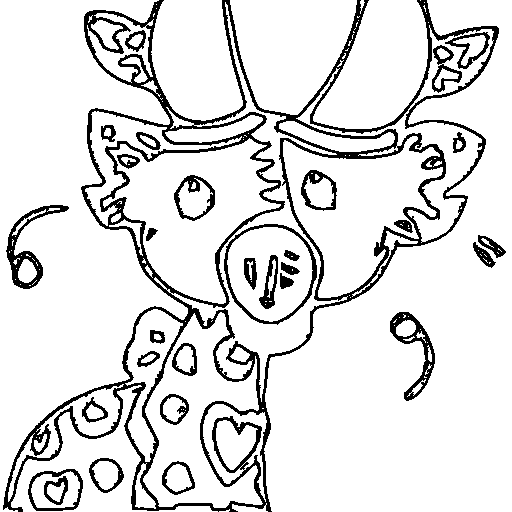 Giraffe Coloring Page