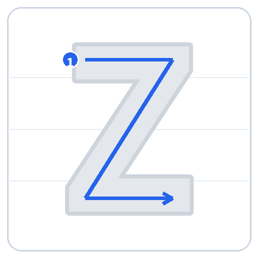 Trace Letter Z