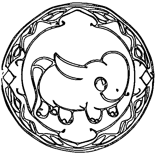 A triceratops Coloring Page