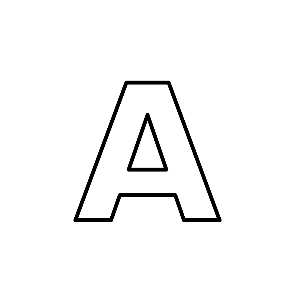 Uppercase A