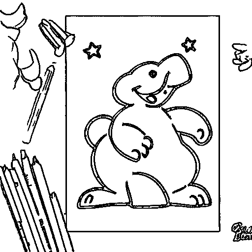 A chubby baby t-rex Coloring Page