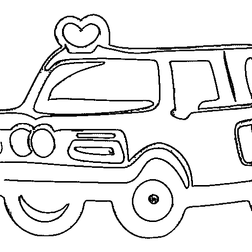 Taxi Coloring Page
