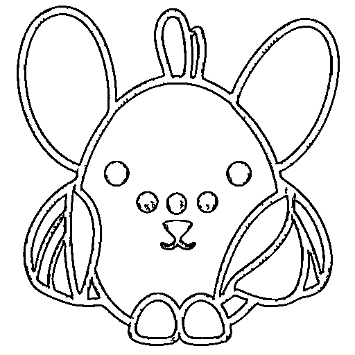 Bunny rabbit Coloring Page