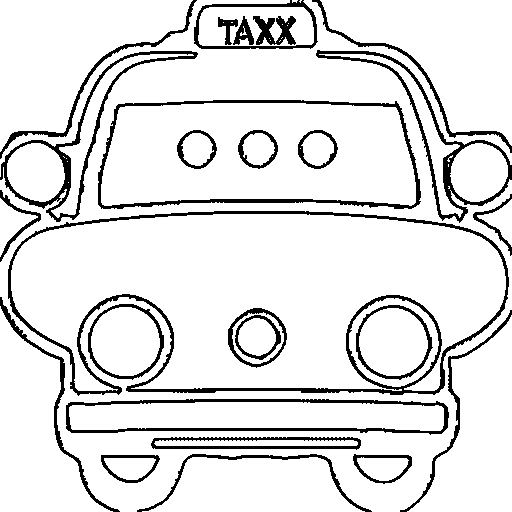 Taxi Coloring Page