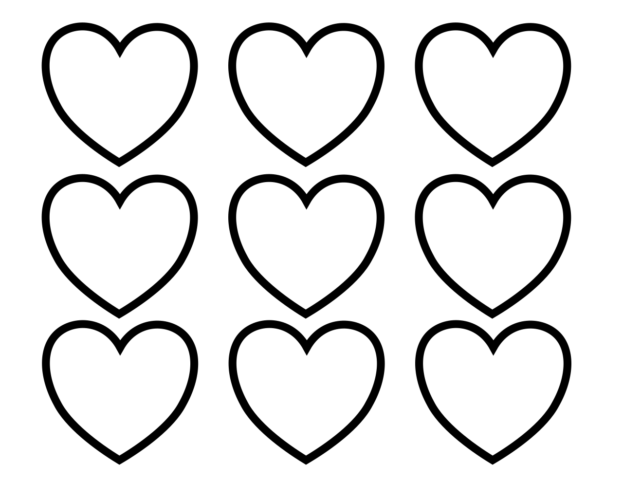 Valentine coloring page 3