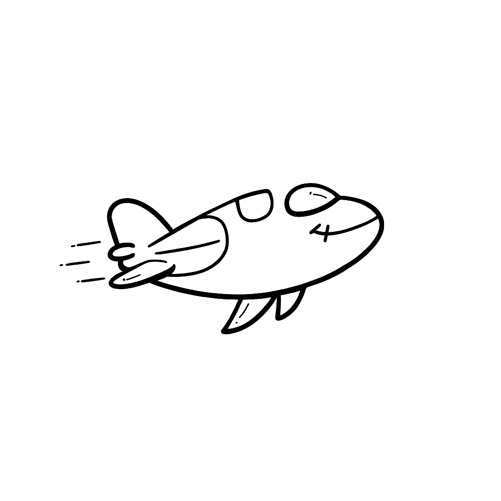 Airplane Coloring Page