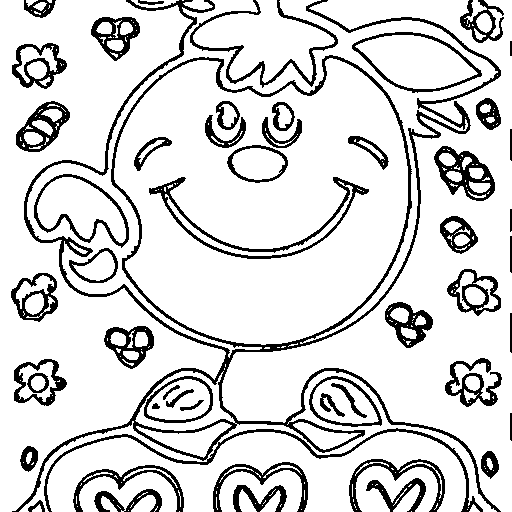 A tomato Coloring Page