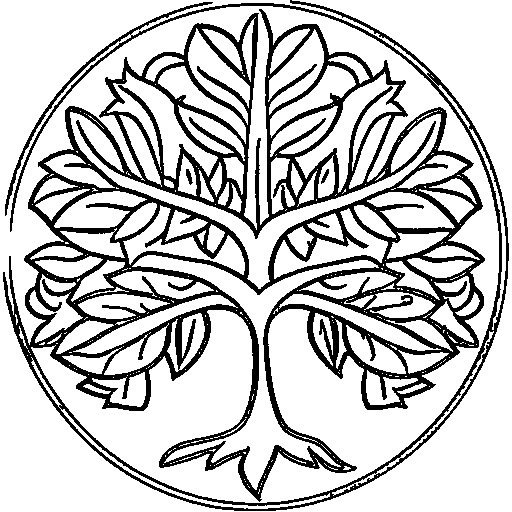 Oak Tree Coloring Page