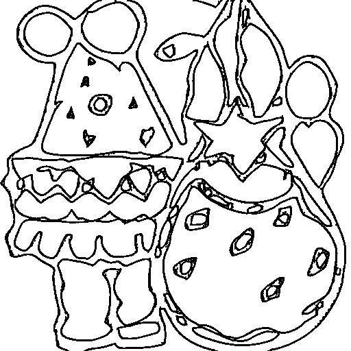 Party hats and balloons Coloring Page