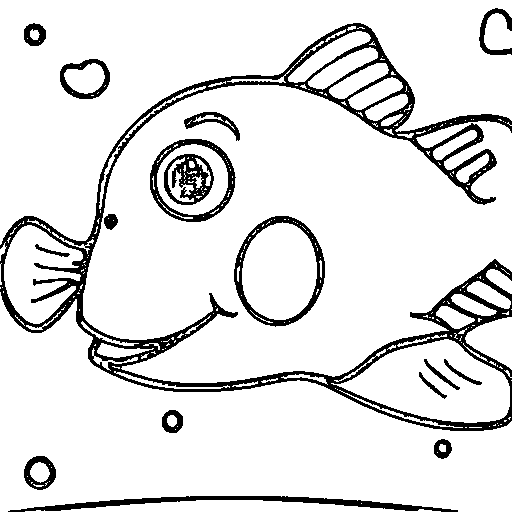 A clownfish Coloring Page