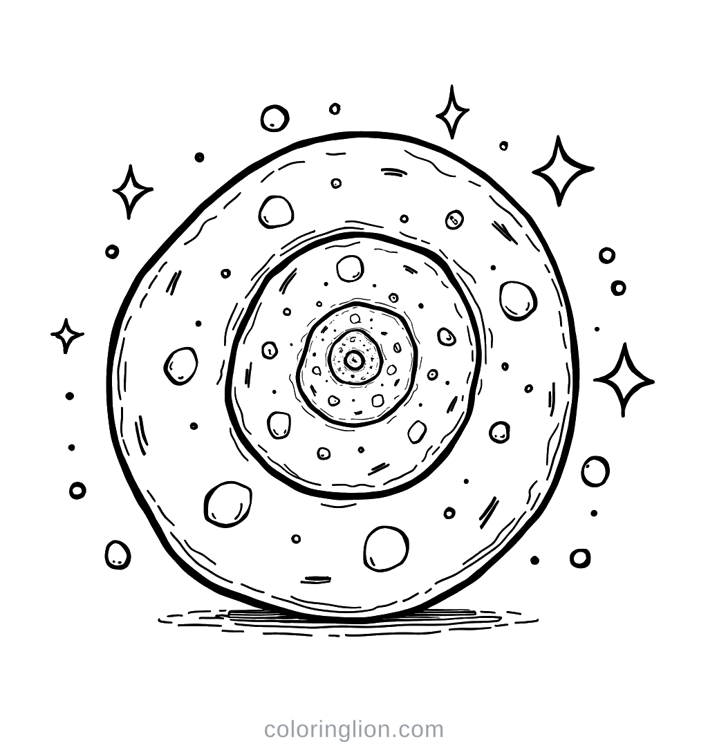Galaxy Coloring Page