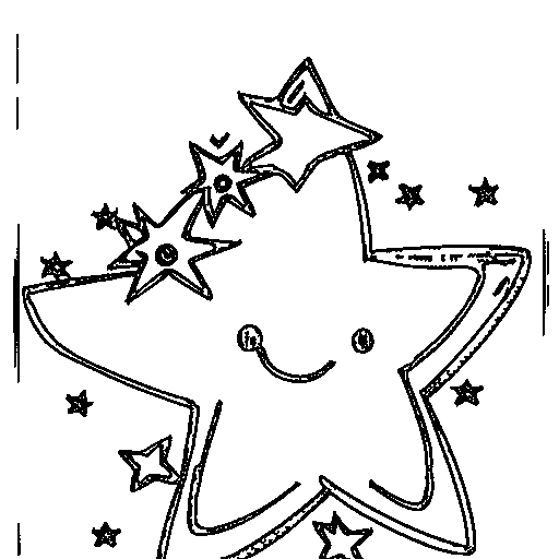A star character Coloring Page