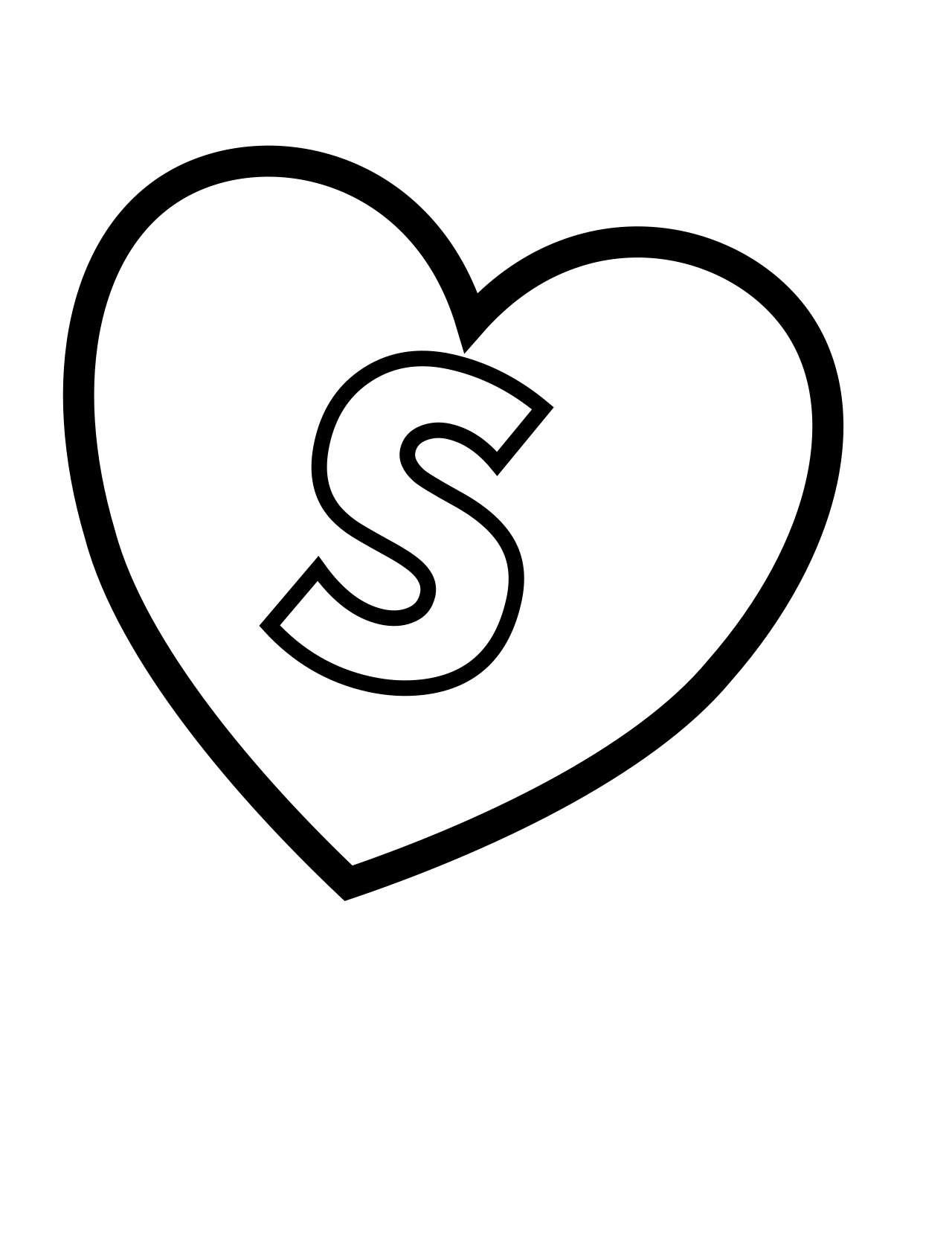 Valentine coloring page 11
