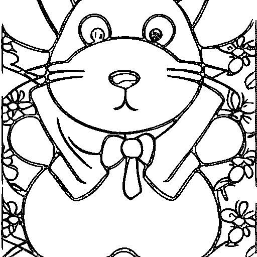 Bunny rabbit Coloring Page