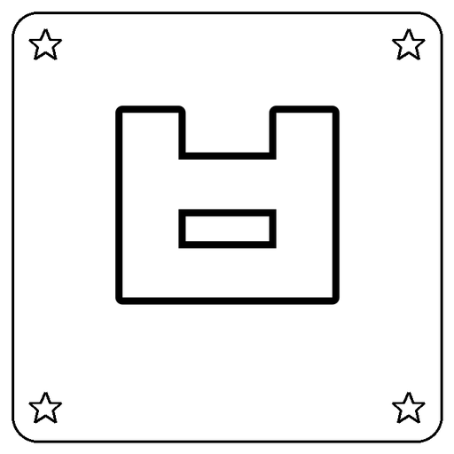 Hangul ㅂ Coloring Page