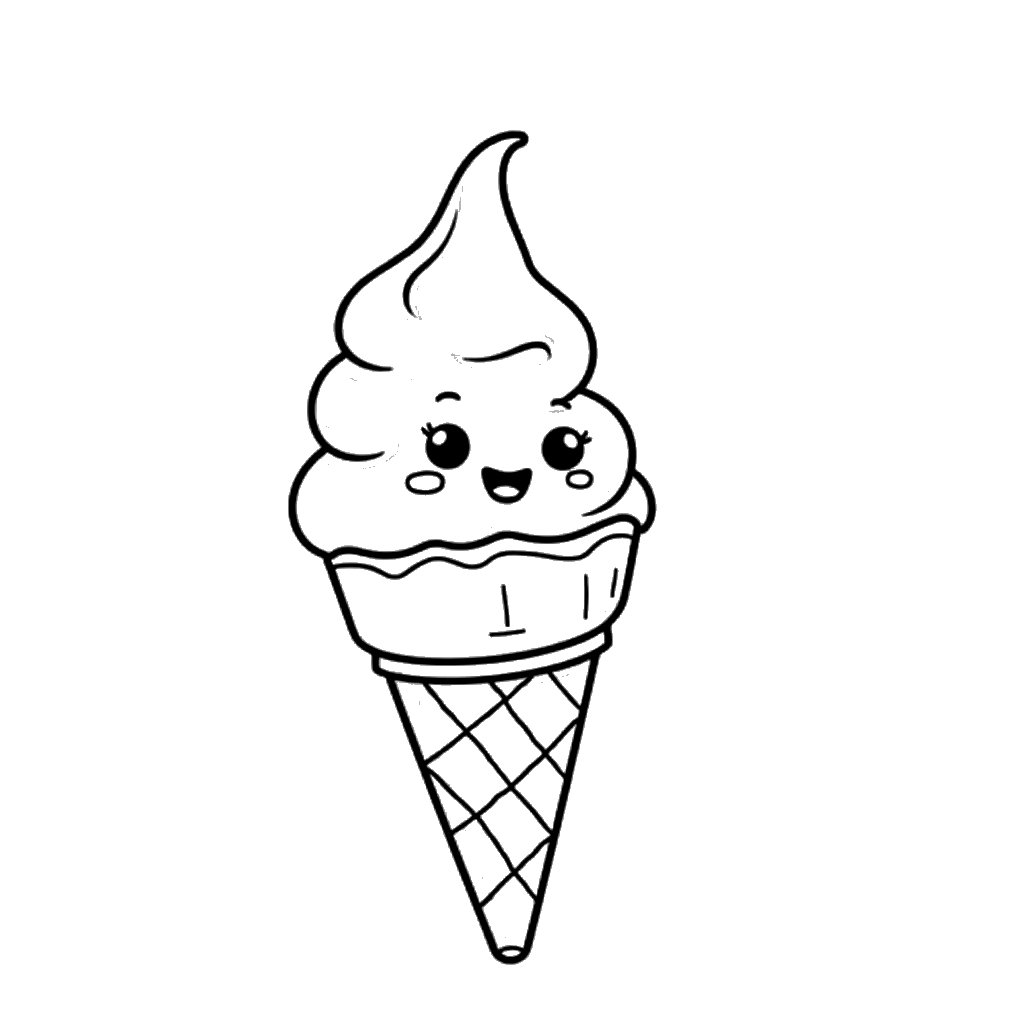 Ice Cream Coloring Page