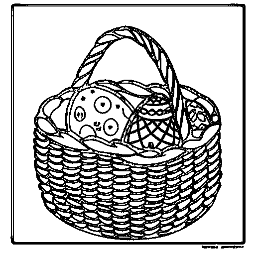 Easter Eggs Coloring Page